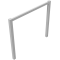 Stationary access barriers | welded | with top bar | hot-dip galvanized | total width: 1500 mm